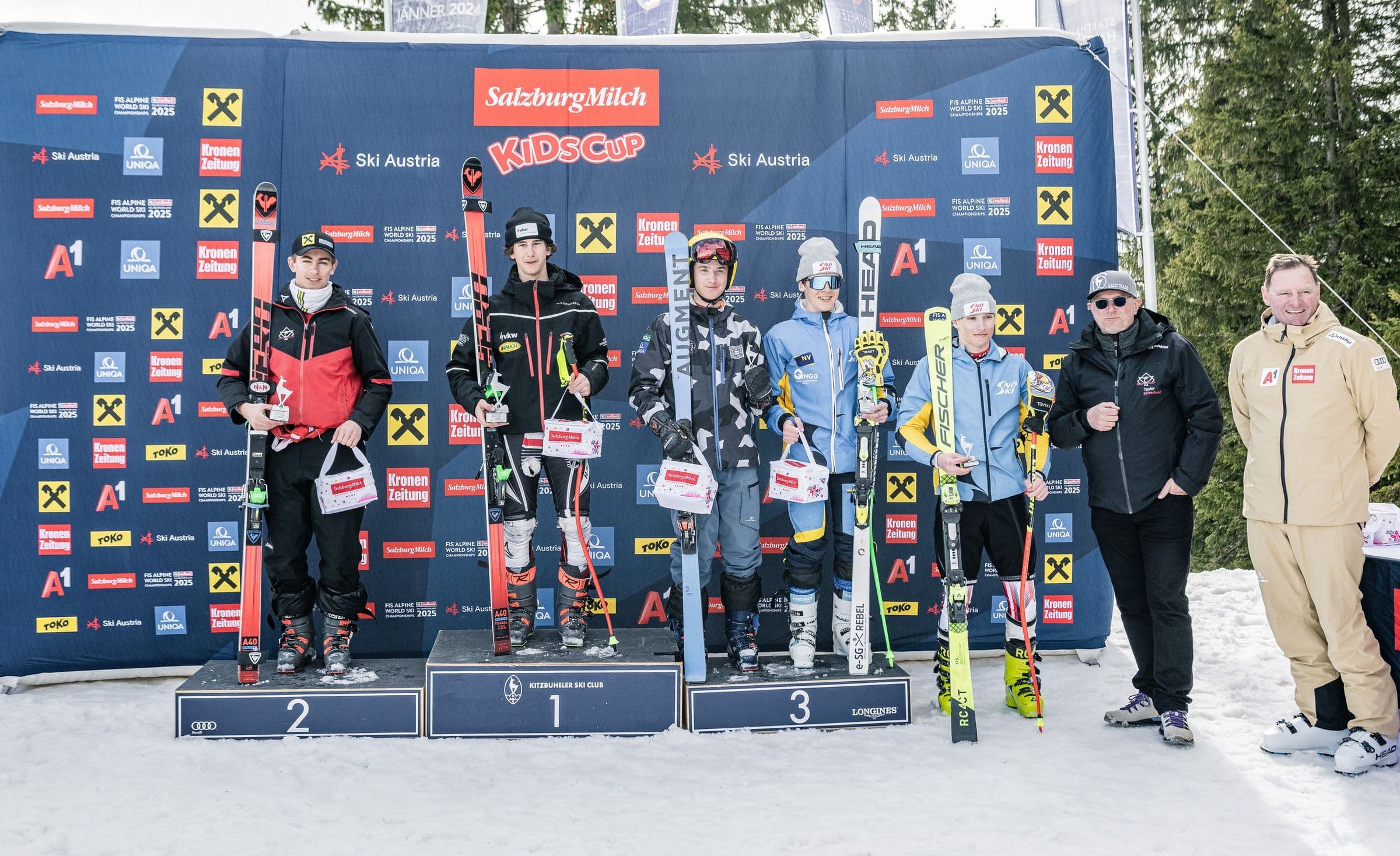 Ski Austria Kids Cup podium ceremony
