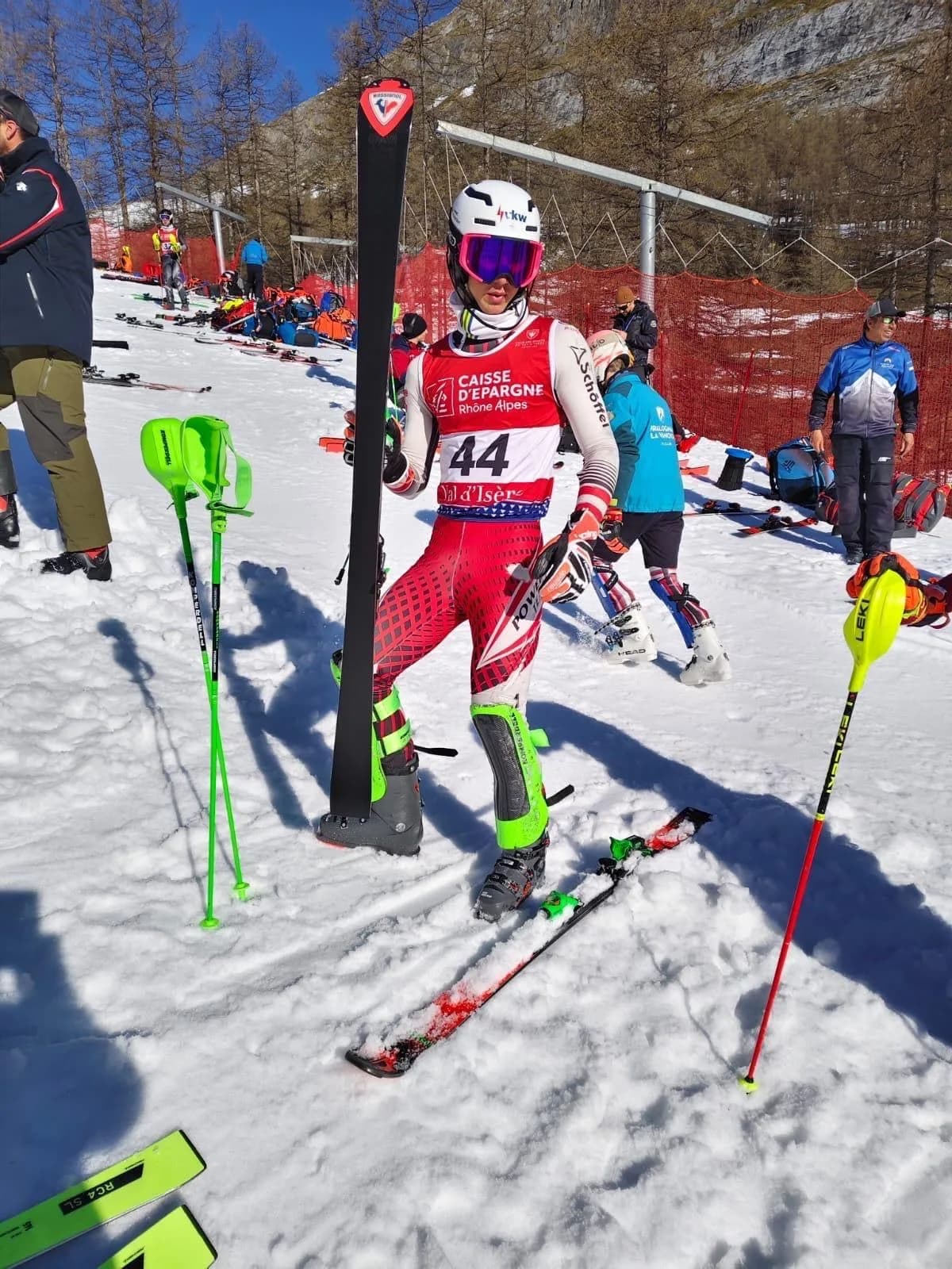 Kevin Schmidle with race bib in the start area
